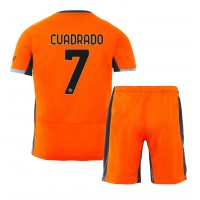 Koszulka piłkarska Inter Milan Juan Cuadrado #7 Strój Trzeci dla dzieci 2023-24 tanio Krótki Rękaw (+ Krótkie spodenki)